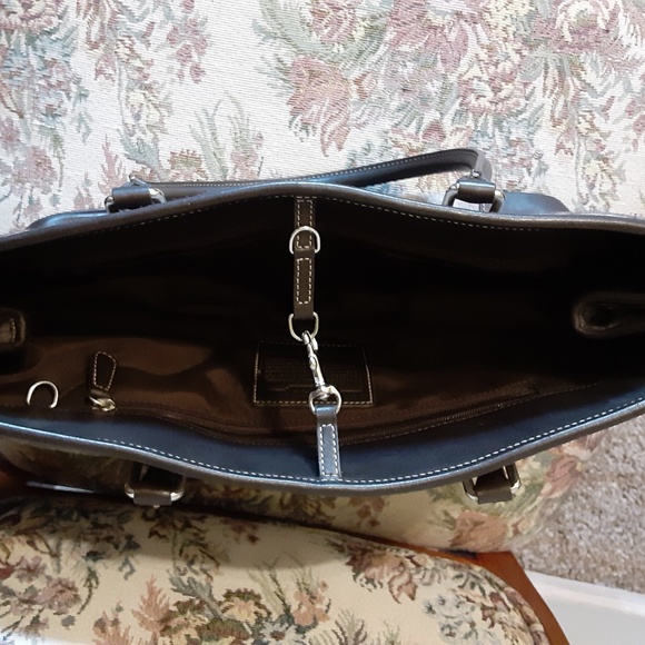 Coach Vintage Signature Wool & Leather Handbag - Picture 7 of 16